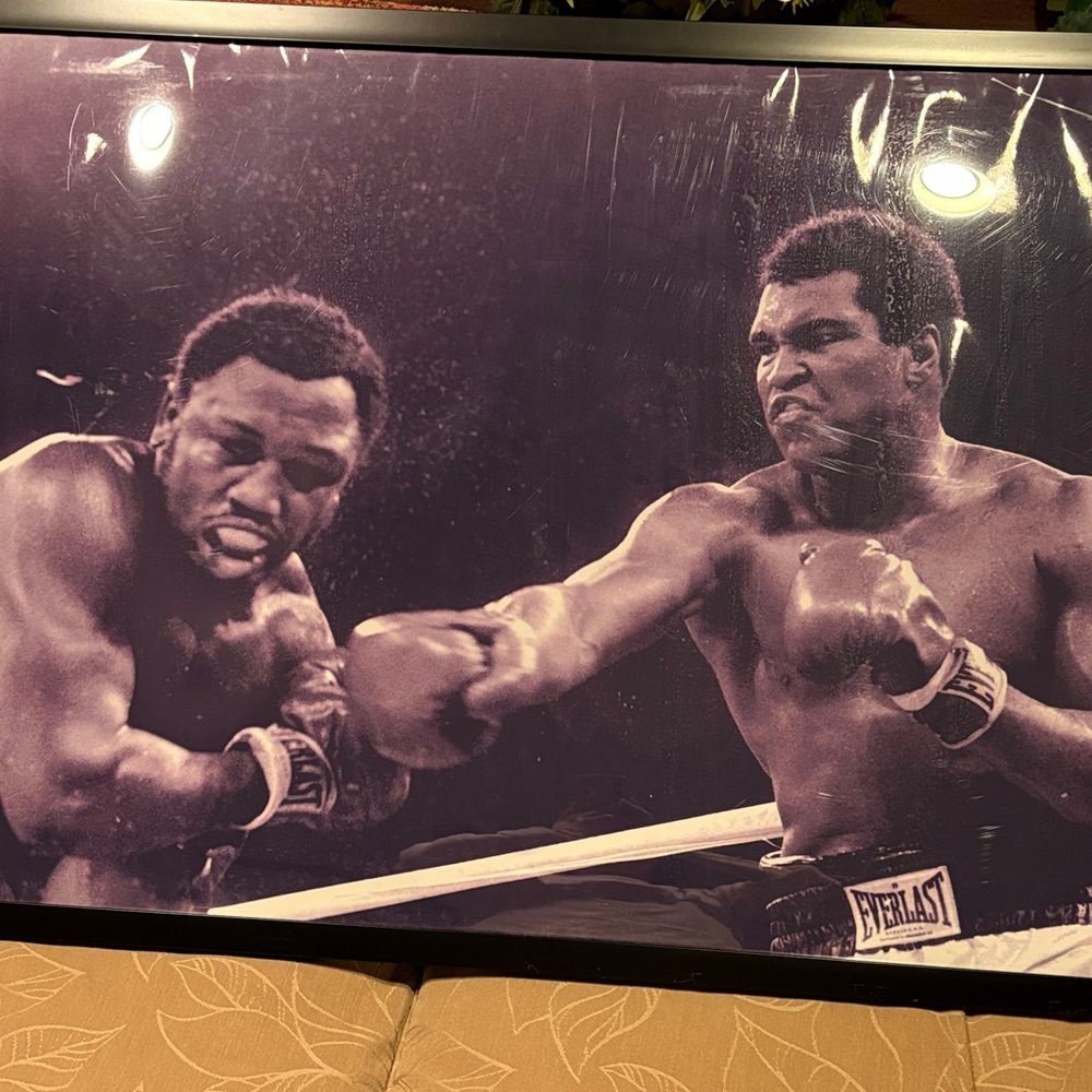 Everlast Boxing Legends (Ali & Frazier) Poster in Sturdy Plastic Frame
